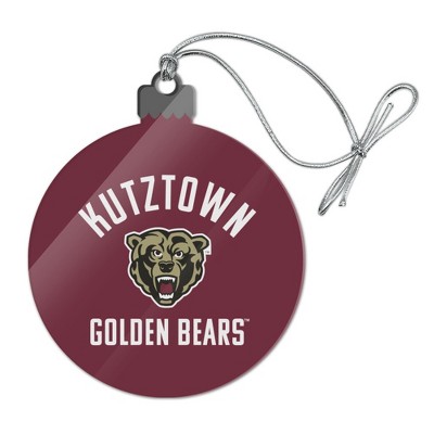 Kutztown Bear Acrylic Christmas Tree Holiday Ornament