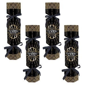 Big Dot of Happiness Roaring 20's - No Snap 1920s Art Deco Jazz Party Table Favors - DIY Cracker Boxes - Set of 12 - 1 of 4