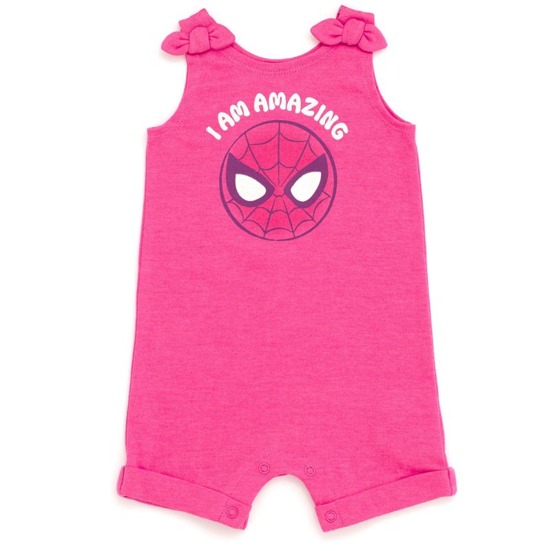 Marvel Avengers Spider-Man French Terry Romper and Headband Newborn to Toddler, 3 of 7