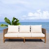 Amanda 3 Seater Sofa - Indoor/Outdoor - PAT7093 - Natural/Taupe - Safavieh - 3 of 4