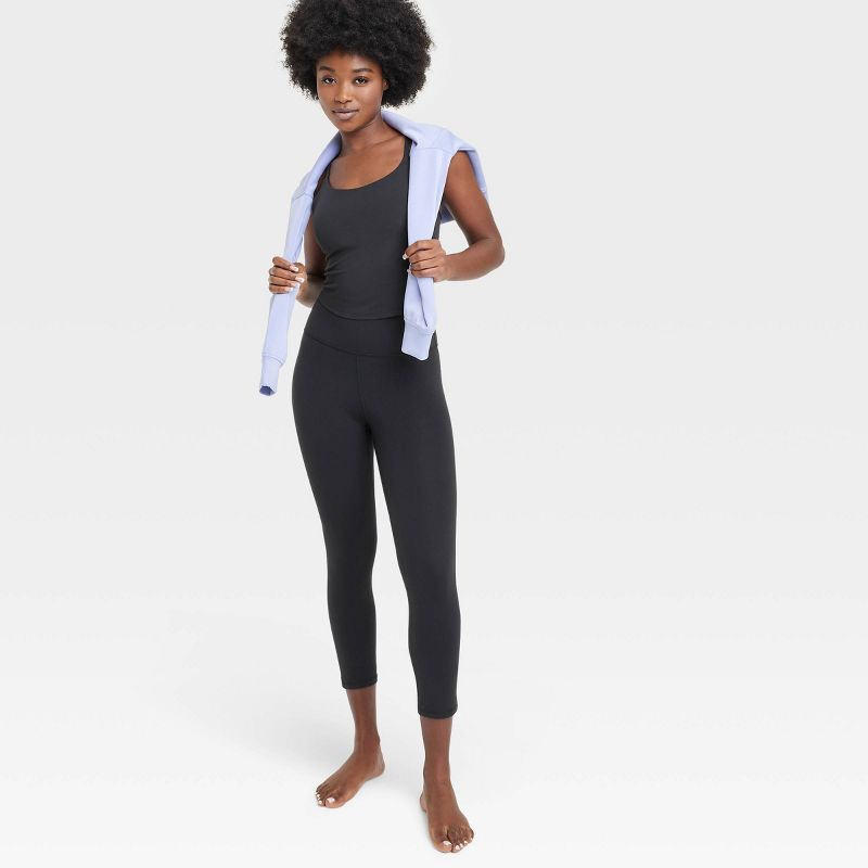 Women's Everyday Soft Ultra High-Rise Capri Leggings - All In Motion™ Black, 5 of 7