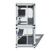 30"Wx71"H Wooden Outdoor Cat Enclosure With 4 Platforms,Waterproof Top And Sliding Doors,Cat House On Wheels With Napping,Cat Shelter -Maison Boucle - 3 of 4