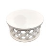 HomeRoots 36" White Solid Wood Round Coffee Table - 4 of 4