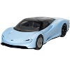 Skill 1 Model Kit McLaren Speedtail Light Blue with Black Top Snap Together Painted Plastic Model Car Kit by Airfix Quickbuild - image 2 of 4