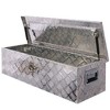 39 Inch Aluminum Tool Box, 5 Bar Tread Heavy Duty Truck Bed Tool Box, Outdoor Trailer Pickup Underbody Toolbox, RV Storage Organizer With Lock Keys - 3 of 4