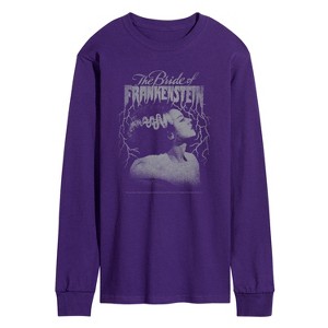 Men's - Universal - Tonal Bride Of Frankenstein Long Sleeve Graphic T-Shirt - 1 of 2