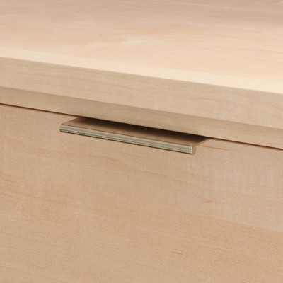 Natural Maple 2-Drawer Lockable Lateral File Cabinet