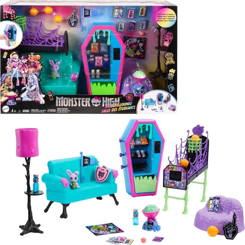 Monster High Student Lounge Playset, Furniture and Accessories, 1 of 6