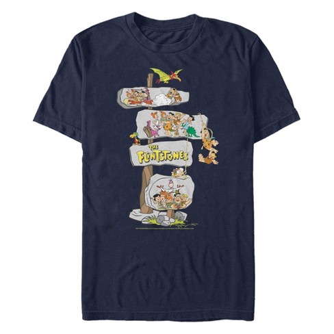 Men's The Flintstones Direction  Sign T-Shirt - image 1 of 4