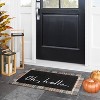 1'6x2'6/18x30 Hello Doormat Black - Project 62™