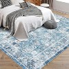 Nasitip Vintage Floral Area Rug Soft -Washable Floor Carpet -Bordered Rug, Traditional Distressed Rug, Oriental Rug for Bedroom, Living Room - 4 of 4