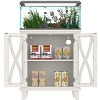 Racxily Aquarium Stand, Fish Tank Table with Power Outlets & Storage Cabinet, 198LB Capacity - 2 of 4