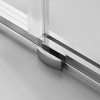 Serene Valley 66 x 74 Inch Square Rail Frameless Sliding Stainless Steel Shower Door with Superclear 3/8 Inch Tempered Glass, Chrome - 4 of 4