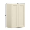 LOVMOR Wall-Mounted Bathroom Cabinet, Bathroom Cabinet Wall Mounted with Adjustable Shelves & Soft-Close Door - 3 of 4