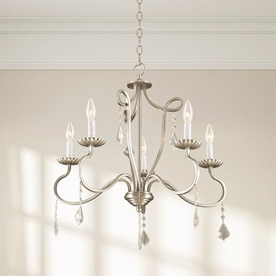 Callisto English Bronze 5-Light Chandelier with Crystal Accents