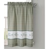 Kate Aurora Country Living Gingham Check Hope Faith Love 3 Pc Cafe Kitchen Curtain Set - 4 of 4