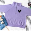 Simply Sage Market Love Yourself Heart Quarter Zip Fleece - 2 of 4