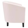 Prospect Channel Tufted Performance Velvet Loveseat Sofa Pink - Modway: Stain-Resistant, Space-Saving Design - 3 of 4