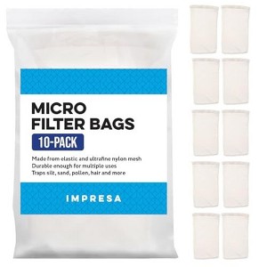 Impresa Micro Filter Bags - 10 Pack - Pool Vacuum Cleaner Bags - Fits Water Tech Pool Blaster Pool Vacuum Cleaners - 1 of 4