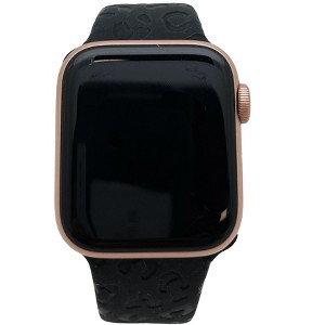 Olivia Pratt Cheetah Engraved Silicone Apple Watch Band - 1 of 4