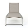 Classic 2-Pack Aluminum Patio Chaise Lounges with Adjustable Mesh Seats, Outdoor Chair -Christopher Knight Home Outdoor Furniture - 3 of 4