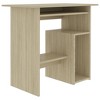vidaXL Desk Sonoma Oak 31.5 in.x17.7 in.x29.1 in. Engineered Wood - 2 of 4