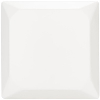 Ivory Concrete Geometric Hourglass Outdoor Accent Stool
