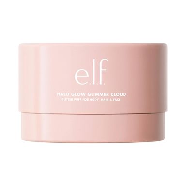 e.l.f. Halo Glow Glimmer Cloud Glitter Puff for Body, Hair & Face - 0.21oz