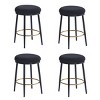 24.75'' Modern Counter Stools Set with Metal Frame and Footrest for Kitchen Island or Dining Room-3irtyhousy - 3 of 4