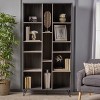 VYNXARIA Gray Multi - Compartment Multifunctional Cabinet: Bookshelf Feature for Bedroom and Living Room Use - 2 of 4