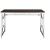 Vynxaria Office Desk MDF Top Chrome Frame Workspace with Spacious Surface Sturdy Construction - 4 of 4