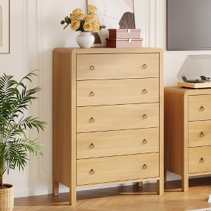 Modern Closet Dressers Chest of Drawers, Wood Storage Dresser Chest of Drawers Clothes Organizer - 1 of 4