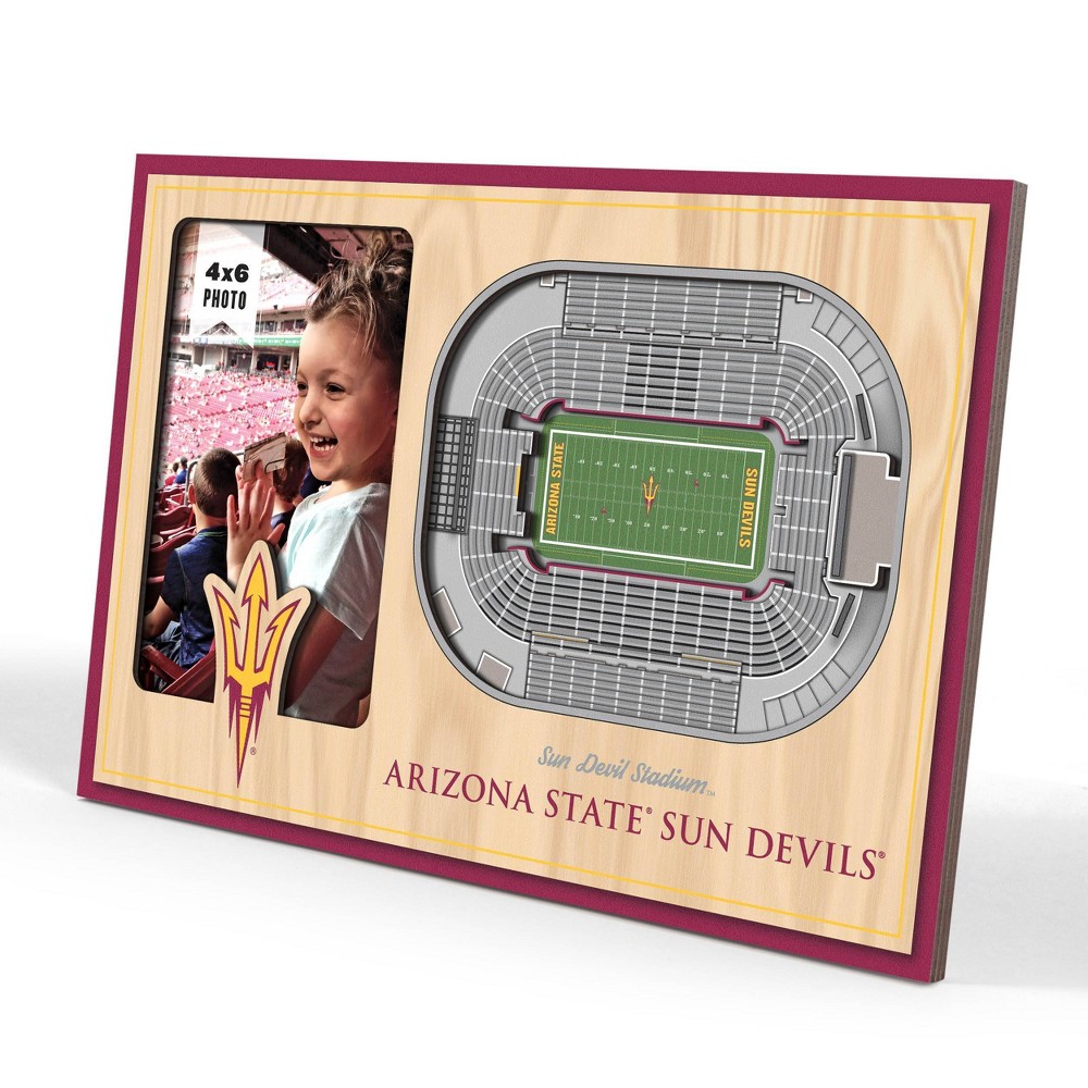 Photos - Photo Frame / Album 4" x 6" NCAA Arizona State Sun Devils 3D StadiumViews Picture Frame