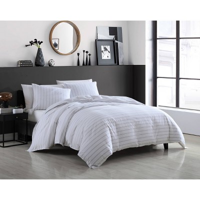 King 3pc Vinton  Comforter Set Black - Riverbrook Home