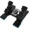 Saitek Flight Rudder Pedals Professional Simulation Rudder Pedals with Toe Brake - Cable - USB - PC - 5.91 ft Cable - 4 of 4