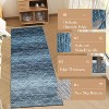 Boho Chic Washable Thin Area Rug, Elegant Foldable Non Slip Carpet for Entryway, Living Room, Bedroom - 4 of 4