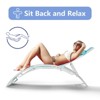 Aluminum Alloy Sun Lounger Set of 2 - Adjustable Outdoor Lounge Chairs for Pool, Beach & Patio (Blue) - 4 of 4