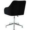 vidaXL Swivel Dining Chair Black Fabric - 4 of 4