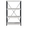Kumasinova 42"/43"/54" 5-Tier Industrial Bookshelf,Metal Frame Bookcase with Artificial Concrete Shelves,Book Shelf for Living Room and Bedroom - 3 of 4