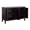 Treasure Trove Accents 4 Door Credenza Gibson Coal/Brown: Vintage Style, Adjustable Shelves, No Assembly Required - 3 of 4