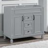 36" Bathroom Vanity Cabinet Without Sink, Freestanding Storage Cabinet with 2 Drawers and Soft-Closing Doors - 4 of 4