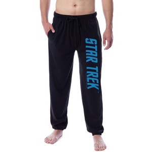 Star Trek Men's Classic TV Series Show Logo Sleep Jogger Pajama Pants Black - 1 of 3