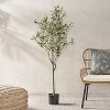 NicBex Artificial Milan Plant Indoor, Fake Tree with Pot, Tall Faux Plants, Artificial Trees for Home Office Living Room Decor - 2 of 4