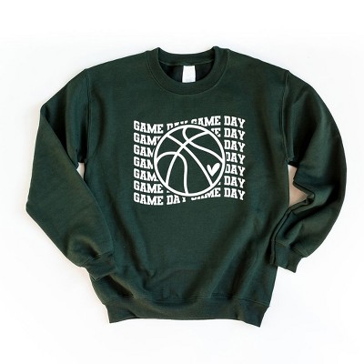 Simply Sage Market Women's Graphic Sweatshirt Basketball Game Day Stacked