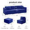 Buenhomino Sectional Sleeper Sofa, 6 Seaters Modular Sleeper Sofa Couch Bed, Convertible Sofas with Ottoman, Modular Sectional Couches for Living Room - 3 of 4