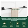 Cobbe Matte Black Bathroom Accessories 4-Piece Bathroom Hardware Set with Towel Rack, Towel Hook, Toilet Paper Holder and Towel Ring - 3 of 4