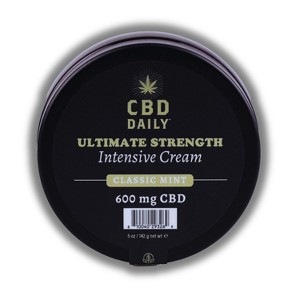 Earthly Body Daily Ultimate Strength Intensive Cream (600 mg, 5oz) - Classic Mint | Instant Soothing & Therapeutic Relief - 1 of 2