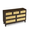 CAVINAS Rattan 5 Drawers/7 Drawers Dresser for Bedroom,Modern Drawers with Metal pulls for Kids Room,Living Room,Entry and Hallway - 4 of 4