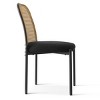 Dwen+Milan 3pcs Round Table Set with 2 Chair, 35" Round Table with 2 Bouclé Fabric Rattan Chair for Living room, Dining Room - Maison Boucle - 4 of 4