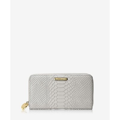 GiGi New York Gray Large Zip Wallet